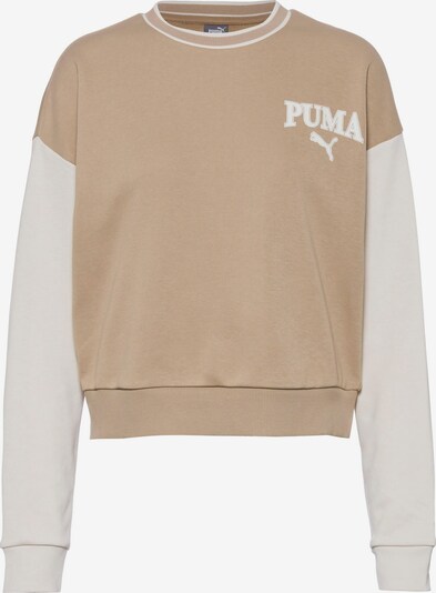 PUMA Sweatshirt 'Squad' in Beige / White, Item view