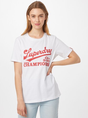 T-shirt 'Cali' Superdry en blanc : devant