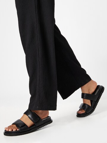 Monki Wide leg Broek in Zwart