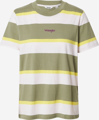 Maglietta WRANGLER di colore giallo / verde / bianco, Visualizzazione prodotti