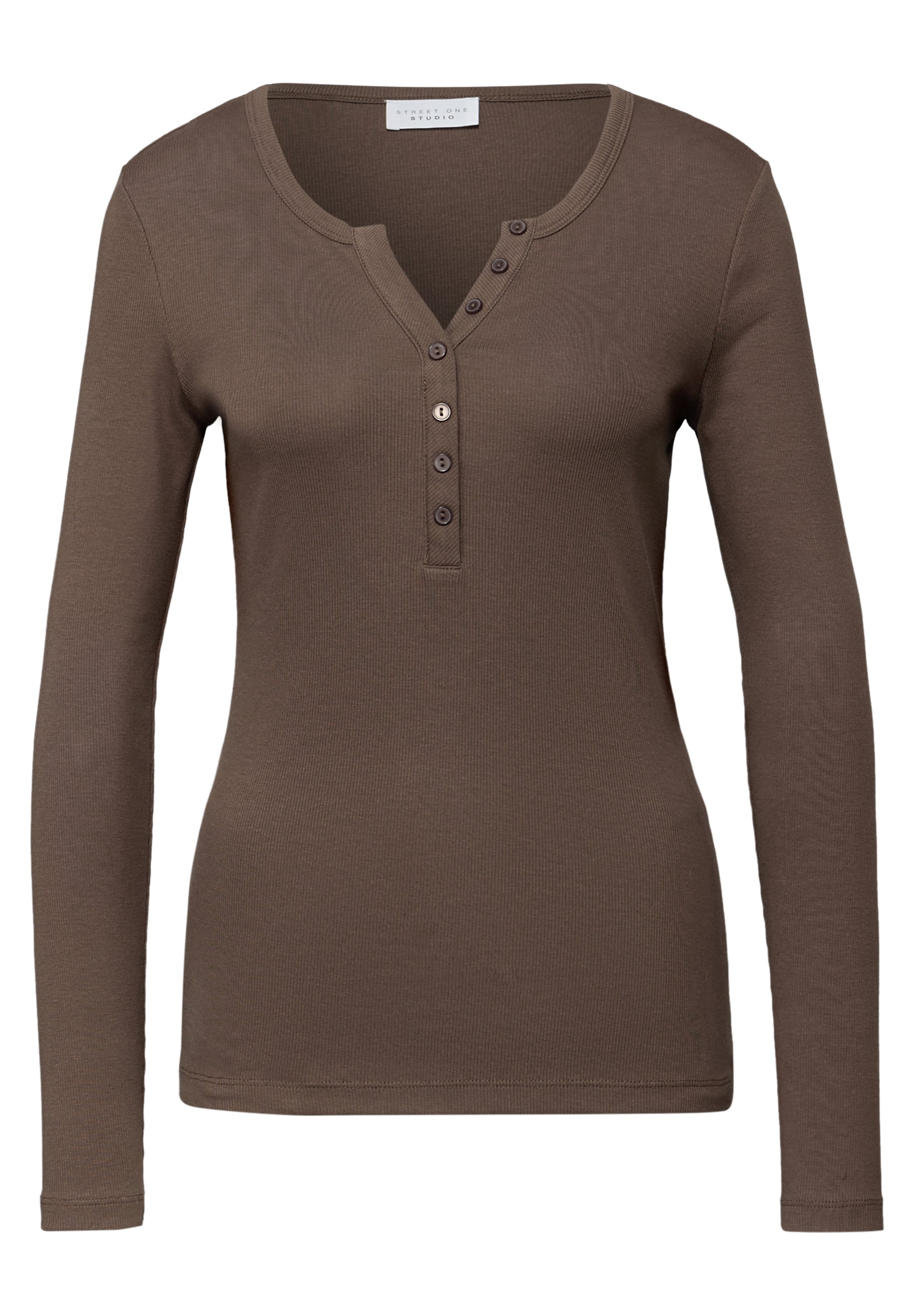 Street One Studio Shirt in Brown: front