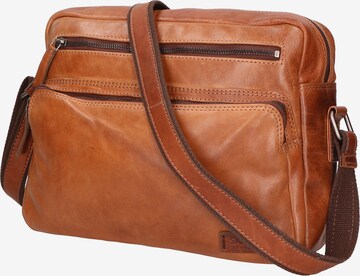 Santini Firenze Document Bag in Brown: front