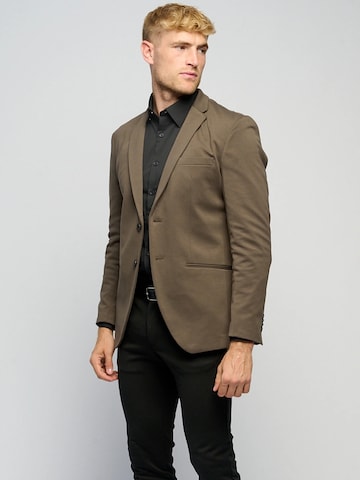 Regular fit Giacca business da completo ' The Original ' di TEESHOPPEN in marrone