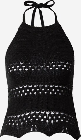 Tops en tricot Urban Classics en noir : devant