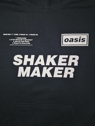 Oasis Sweatshirt 'Oasis Shakermaker Tracklisting Kapuzenpullover'‌‌‌‌ in Schwarz