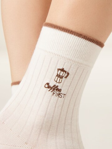 CALZEDONIA Socks 'Italian Style' in White