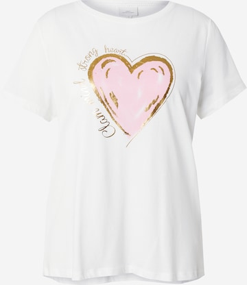 T-shirt 'CARSIMONE' ONLY Carmakoma en blanc : devant
