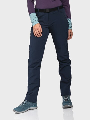 Schöffel Regular Outdoor trousers 'Taibun' in Blue: front