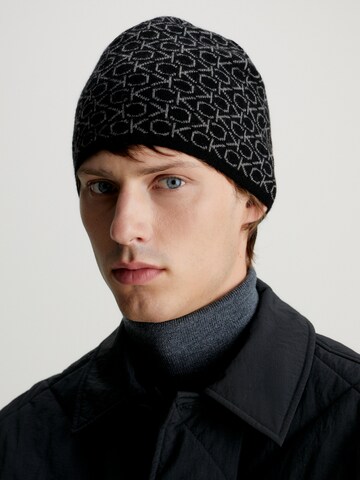 Calvin Klein Beanie in Black: front