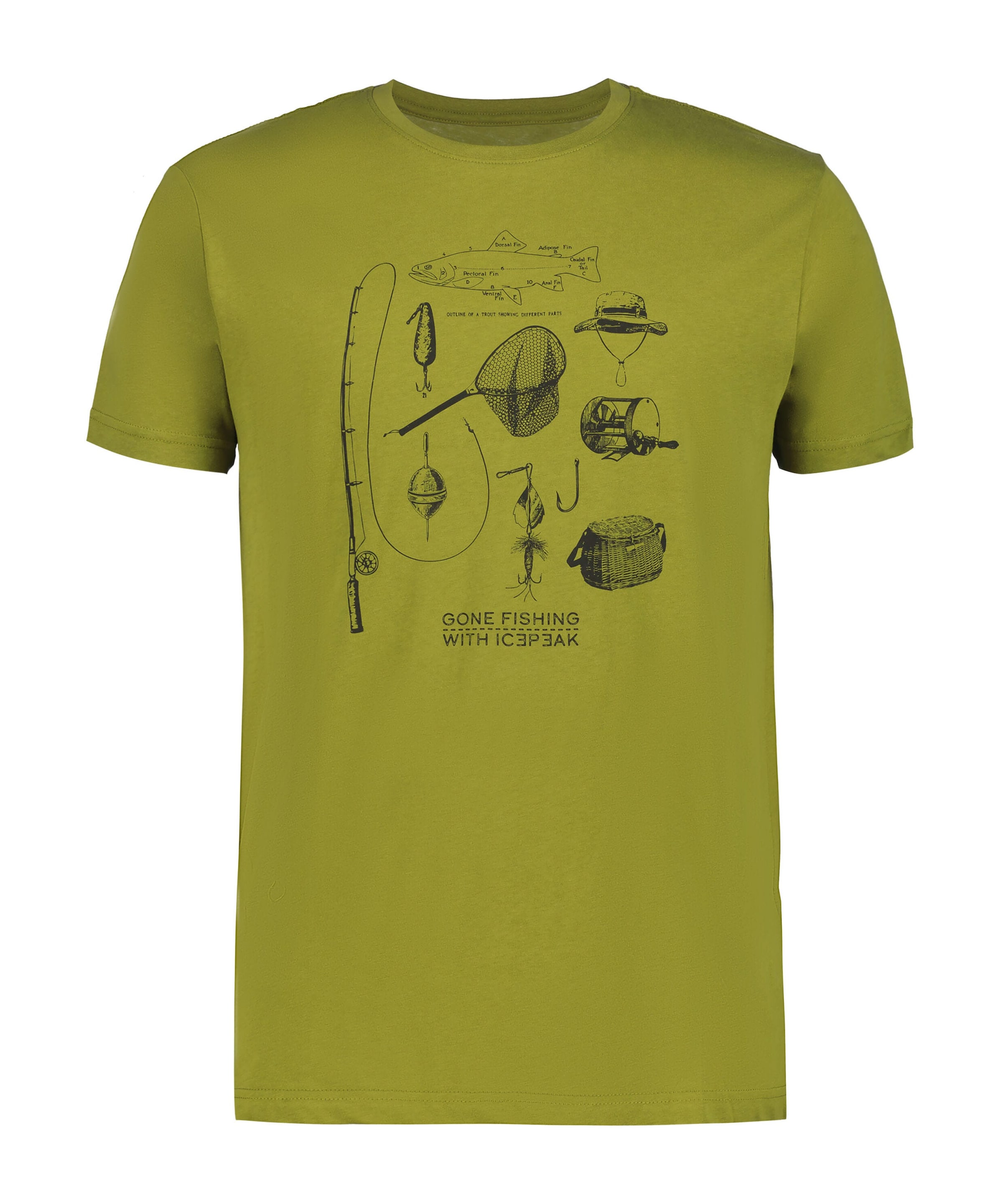 ICEPEAK Shirt in Grün: Vorderseite