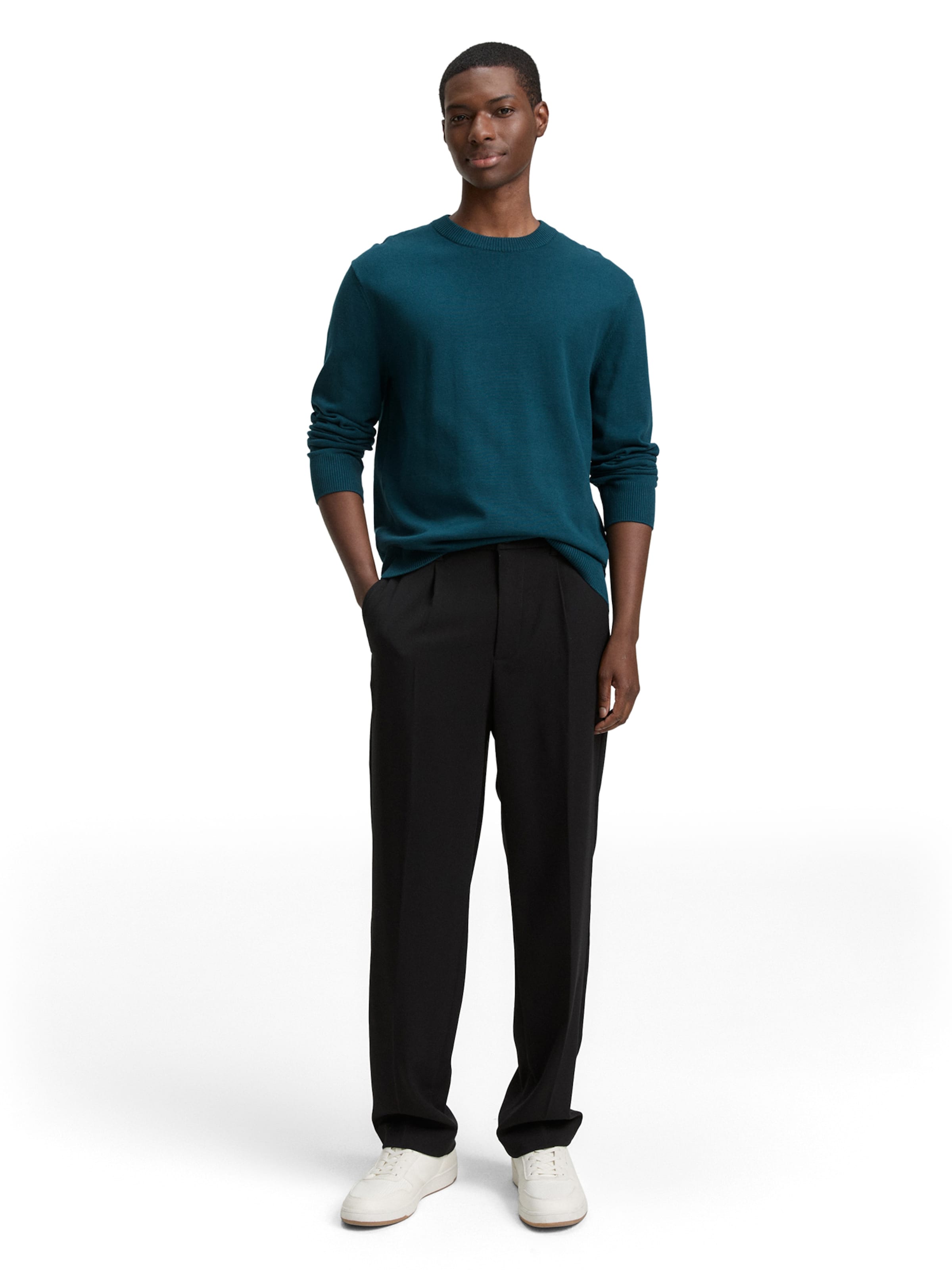 TOM TAILOR DENIM Sweater in Green