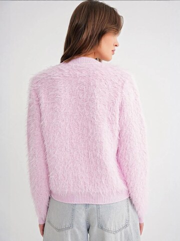 MixRay Gebreid vest in Roze