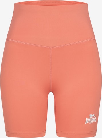 LONSDALE Скинни Спортивные штаны 'Ludwell' в Ярко-розовый: спереди
