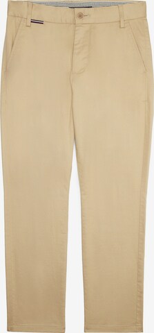 Coupe slim Pantalon TOMMY HILFIGER en beige : devant