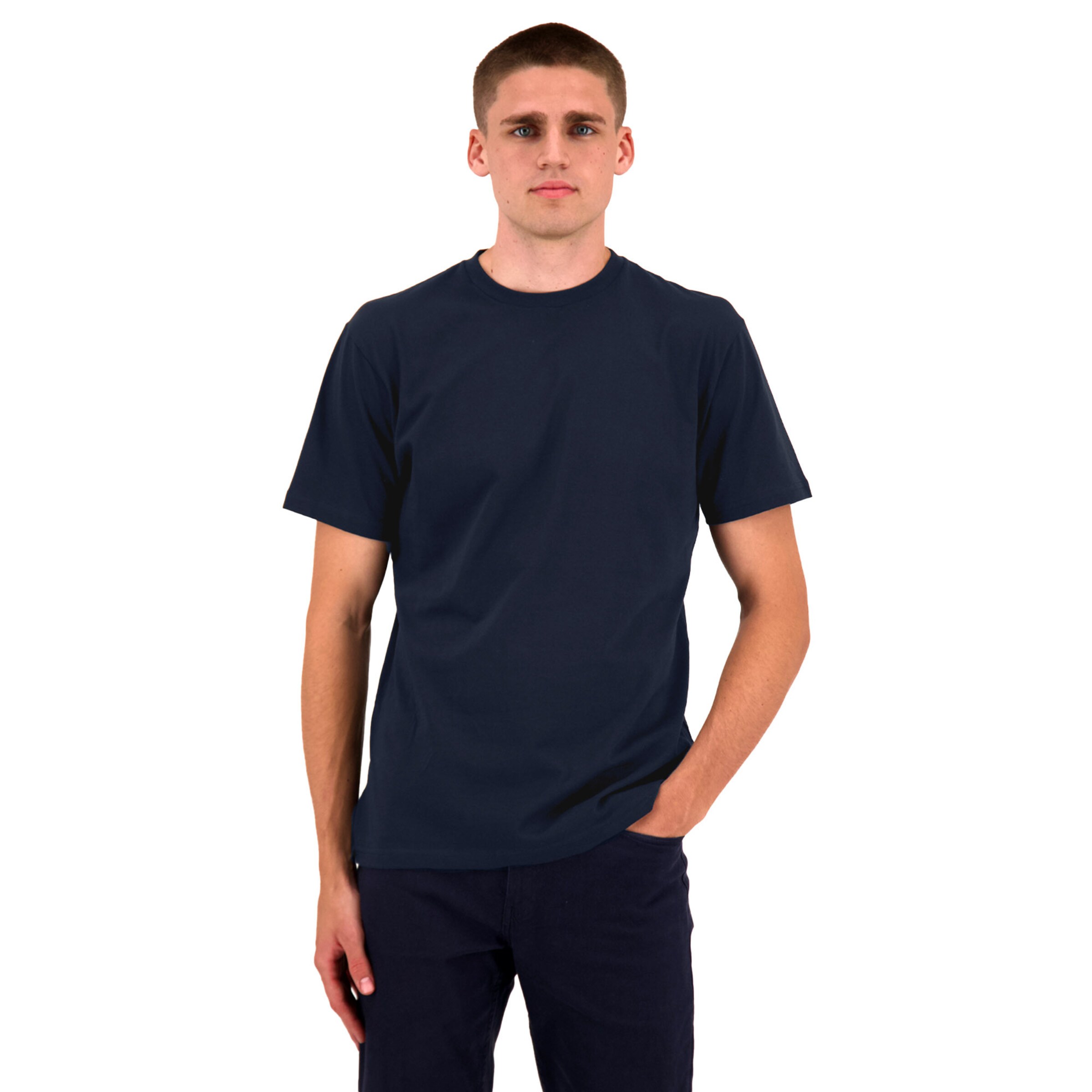 Ragman Shirt in Blauw: voorkant