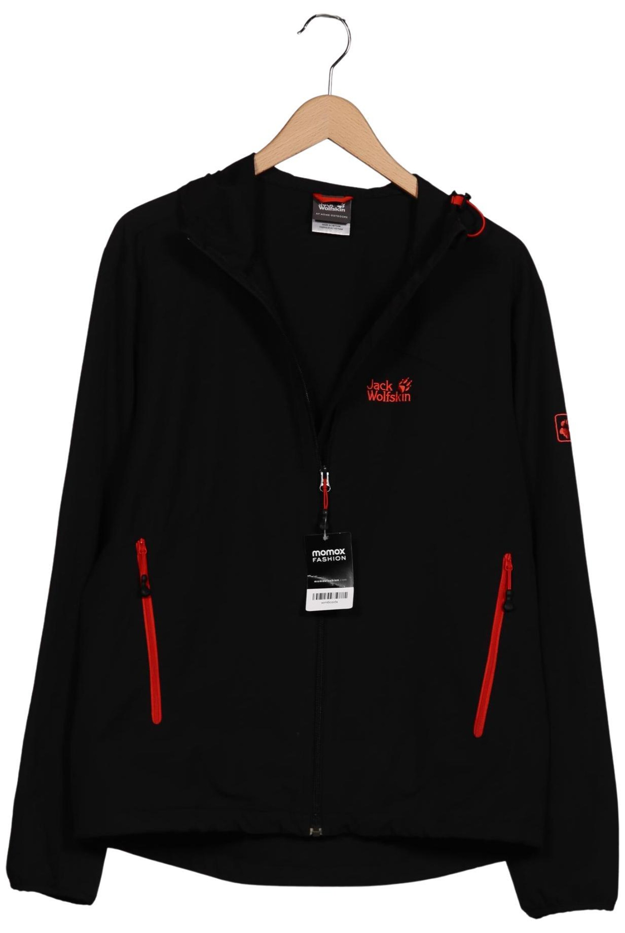 JACK WOLFSKIN Jacke L in Schwarz: Vorderseite