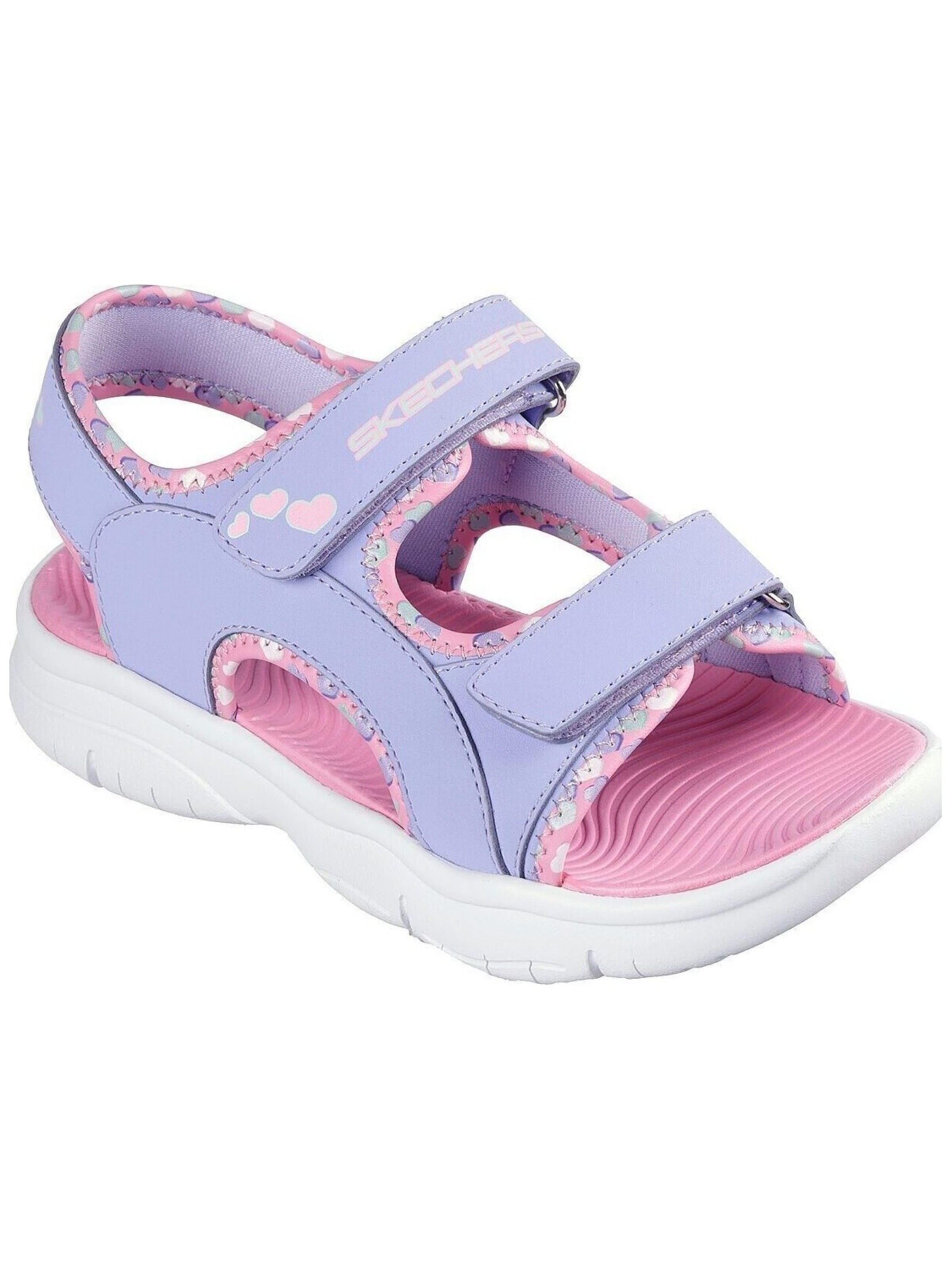 SKECHERS Open schoenen 'Flex Splash - Heart' in Lila: voorkant