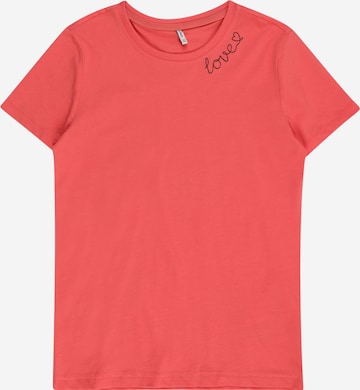 KIDS ONLY - Camisola 'LINEA LIFE' em rosa: frente