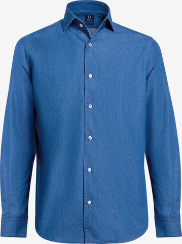 Boggi Milano Regular fit Button Up Shirt in Blue: front