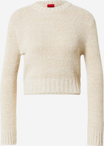 HUGO Red Pullover 'Solarina' i beige: forside