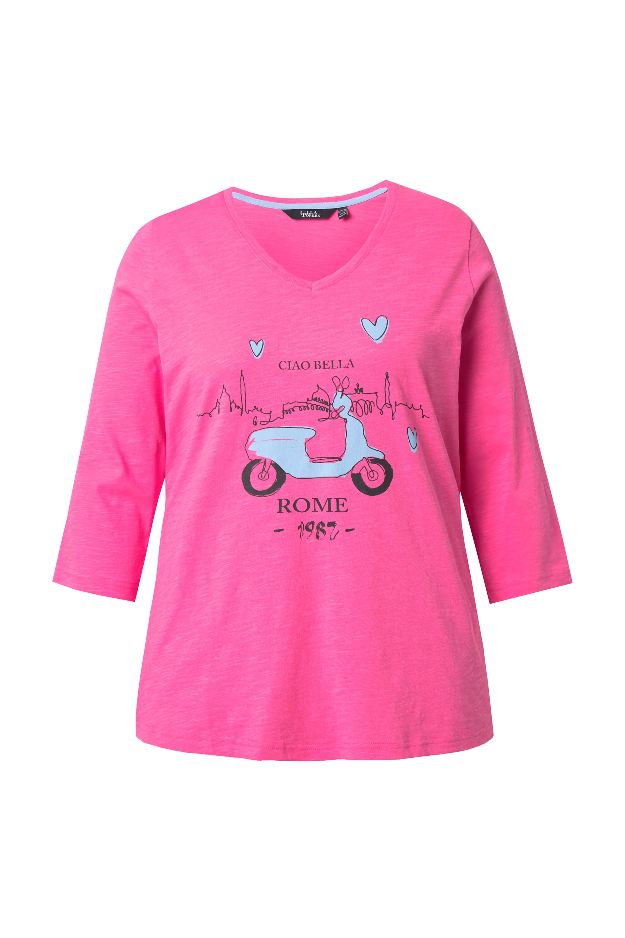 Ulla Popken Shirt in Roze: voorkant