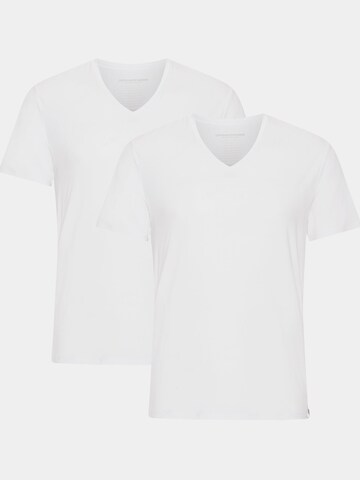 Copenhagen Bamboo Onderhemd in Wit: voorkant