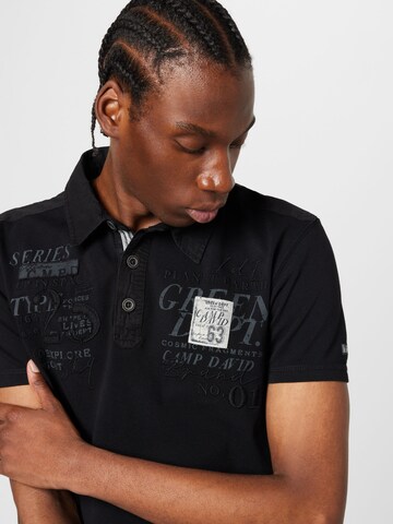 CAMP DAVID Shirt in Zwart
