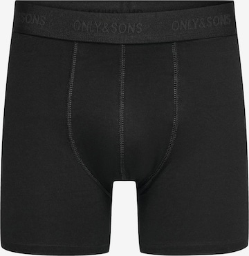 Only & Sons Boxer shorts in Black: front