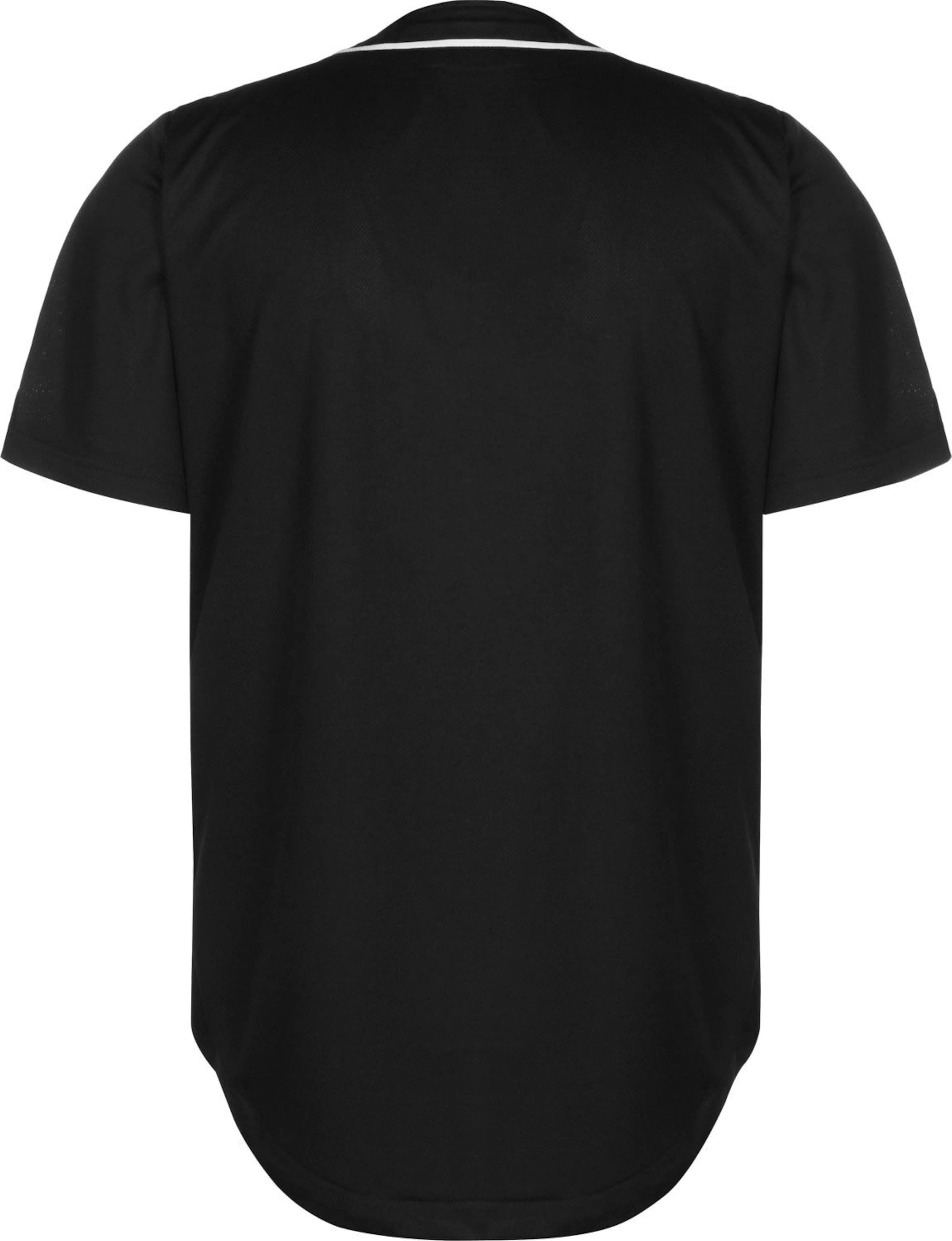 Urban Classics Средняя посадка Рубашка 'Baseball' в Черный