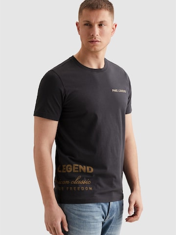 PME Legend Bluser & t-shirts 'PME LEGEND - T-shirt with off-placed artworks' i grå: forside
