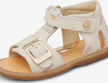 NATURINO Sandal 'QUARZO' in White: front