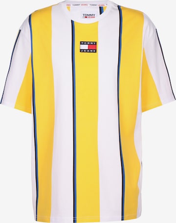 Tommy Jeans - Camiseta 'Skater' en amarillo: frente