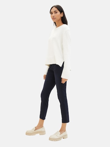 TOM TAILOR Slimfit Kalhoty – modrá