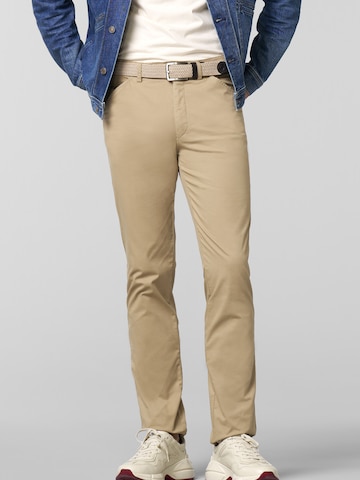 MEYER Regular Chino Chicago in Beige: Vorderseite
