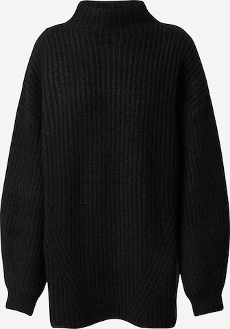 LeGer by Lena GerckeŠiroki pulover 'Anna' - crna boja: prednji dio