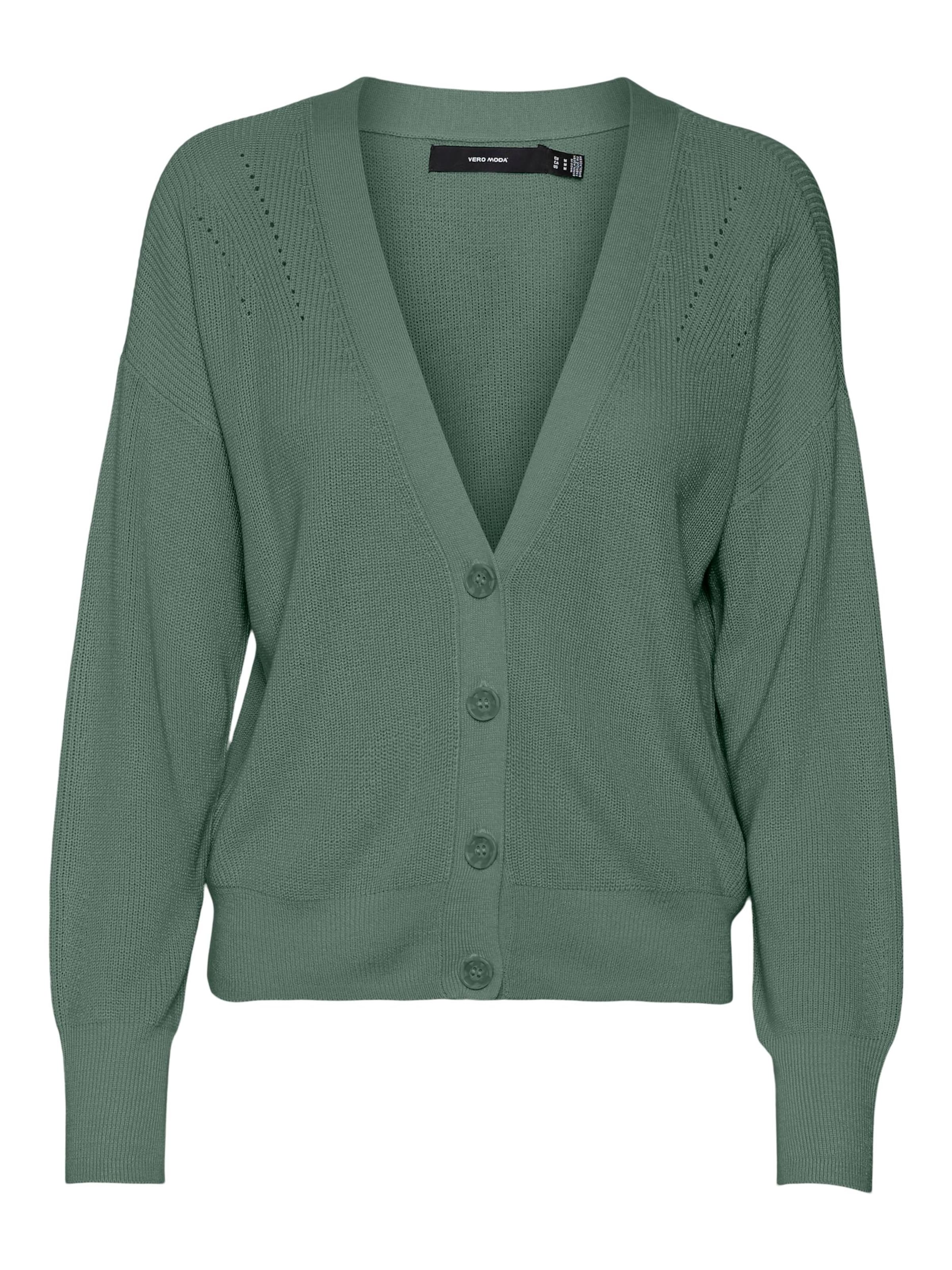 Cardigan 'New Lexsun' VERO MODA en vert : devant