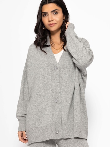 SASSYCLASSY Oversized Cardigan in Grey: front