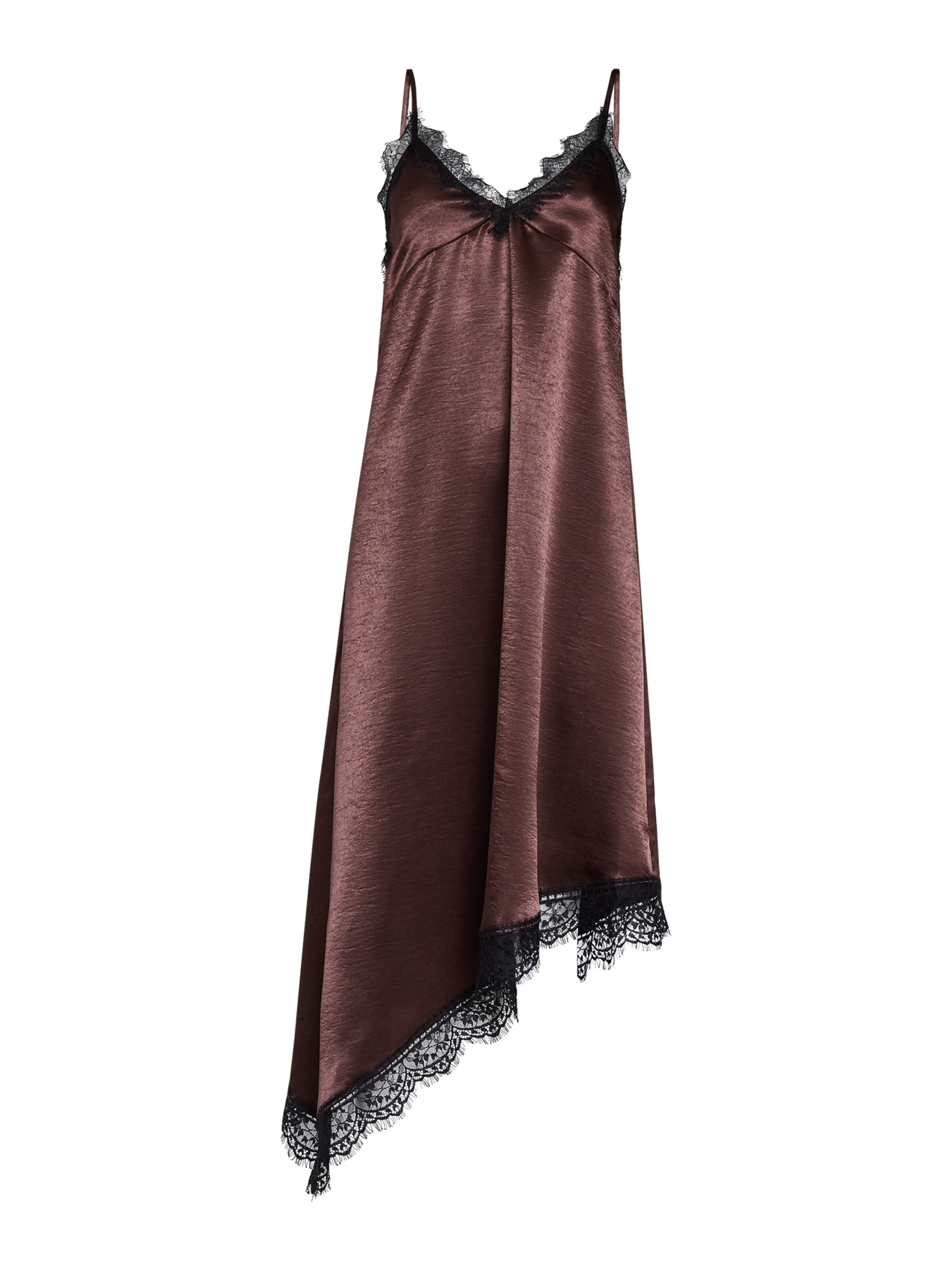 SISTERS POINT Kleid 'ELLEN' in dunkelbraun / schwarz, Produktansicht