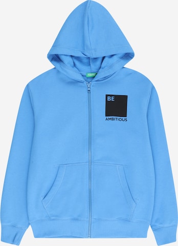 UNITED COLORS OF BENETTON Sweat jacket in Blue: front