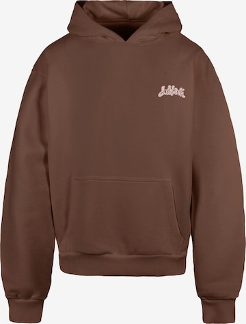 Lost Youth Sweatshirt 'Chaos Flow' in Bruin: voorkant