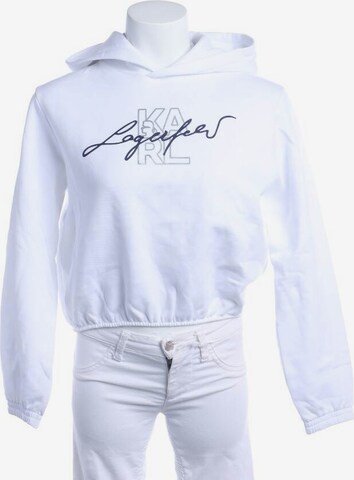 Karl Lagerfeld Sweatshirt & Zip-Up Hoodie in M in White: front