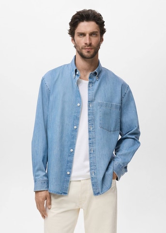 MANGO MAN Regular Fit Hemd 'Marzio' in Blau: Vorderseite