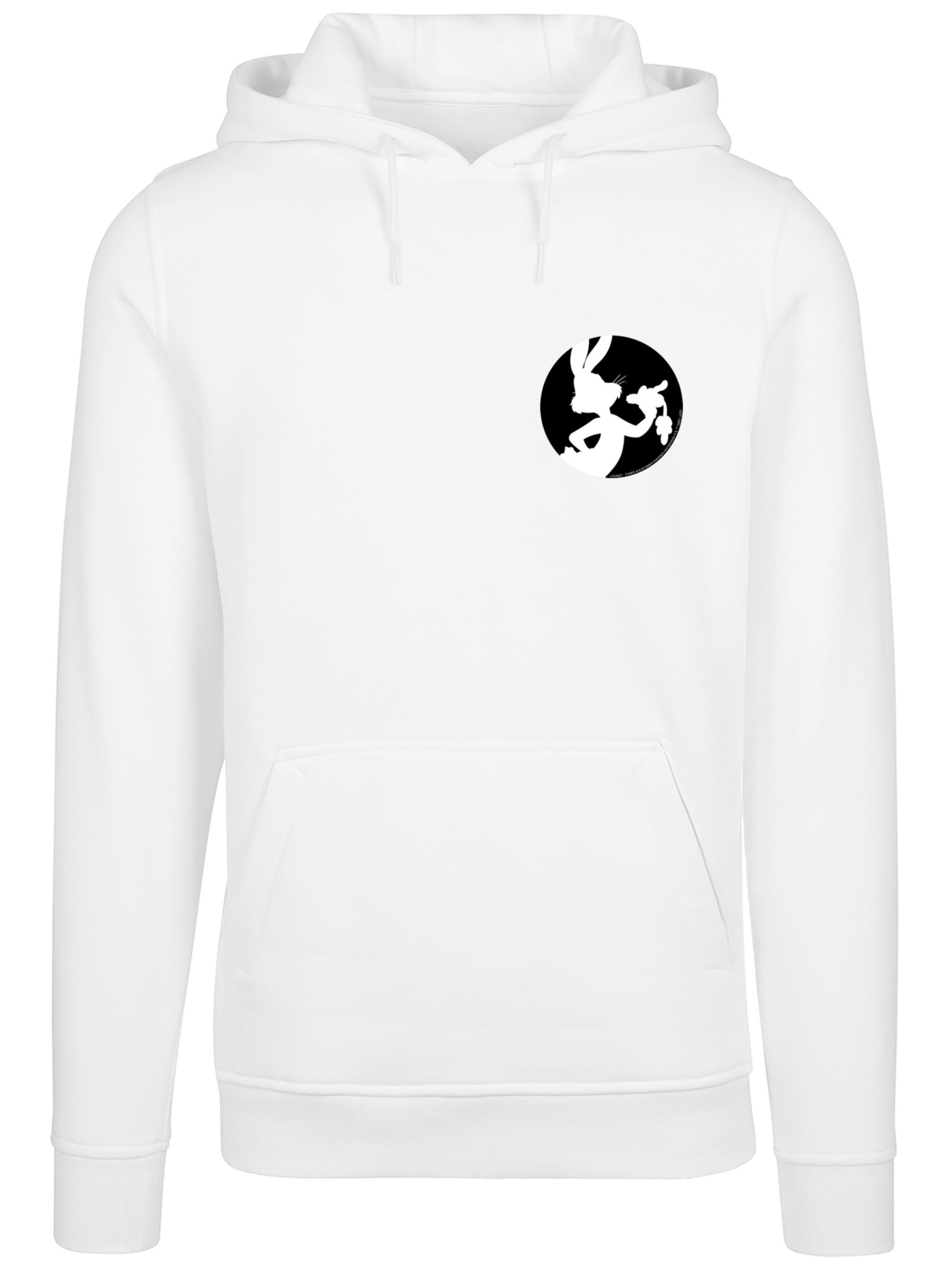 F4NT4STIC Sweatshirt 'Looney Tunes Bugs Bunny' in White: front