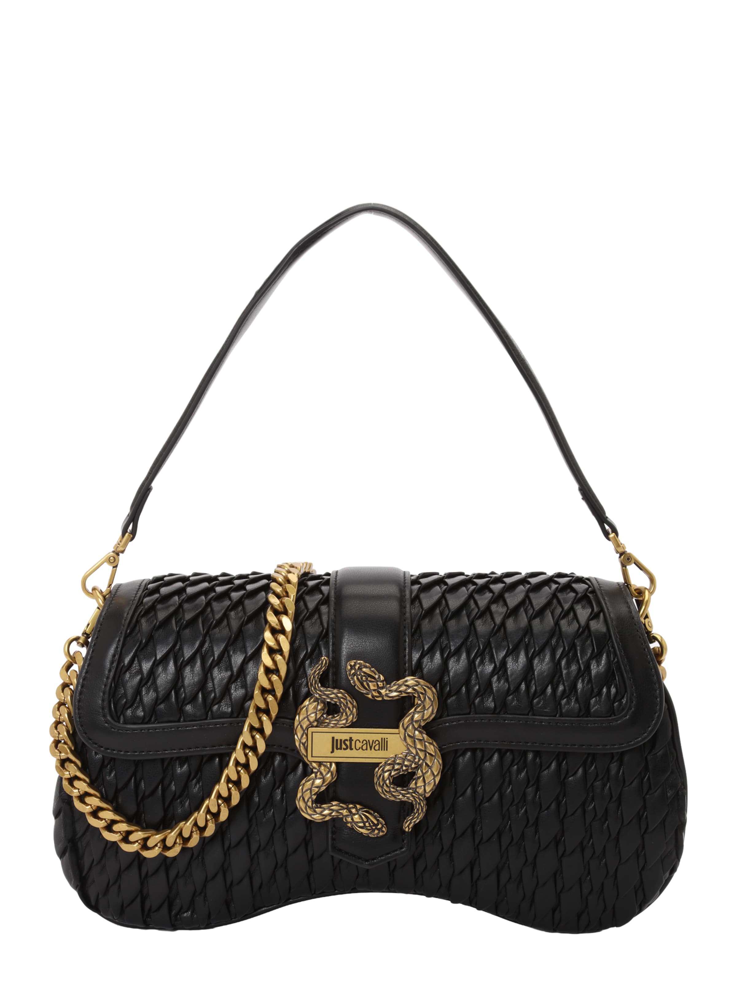 Just Cavalli Наплечная сумка в Черный: спереди