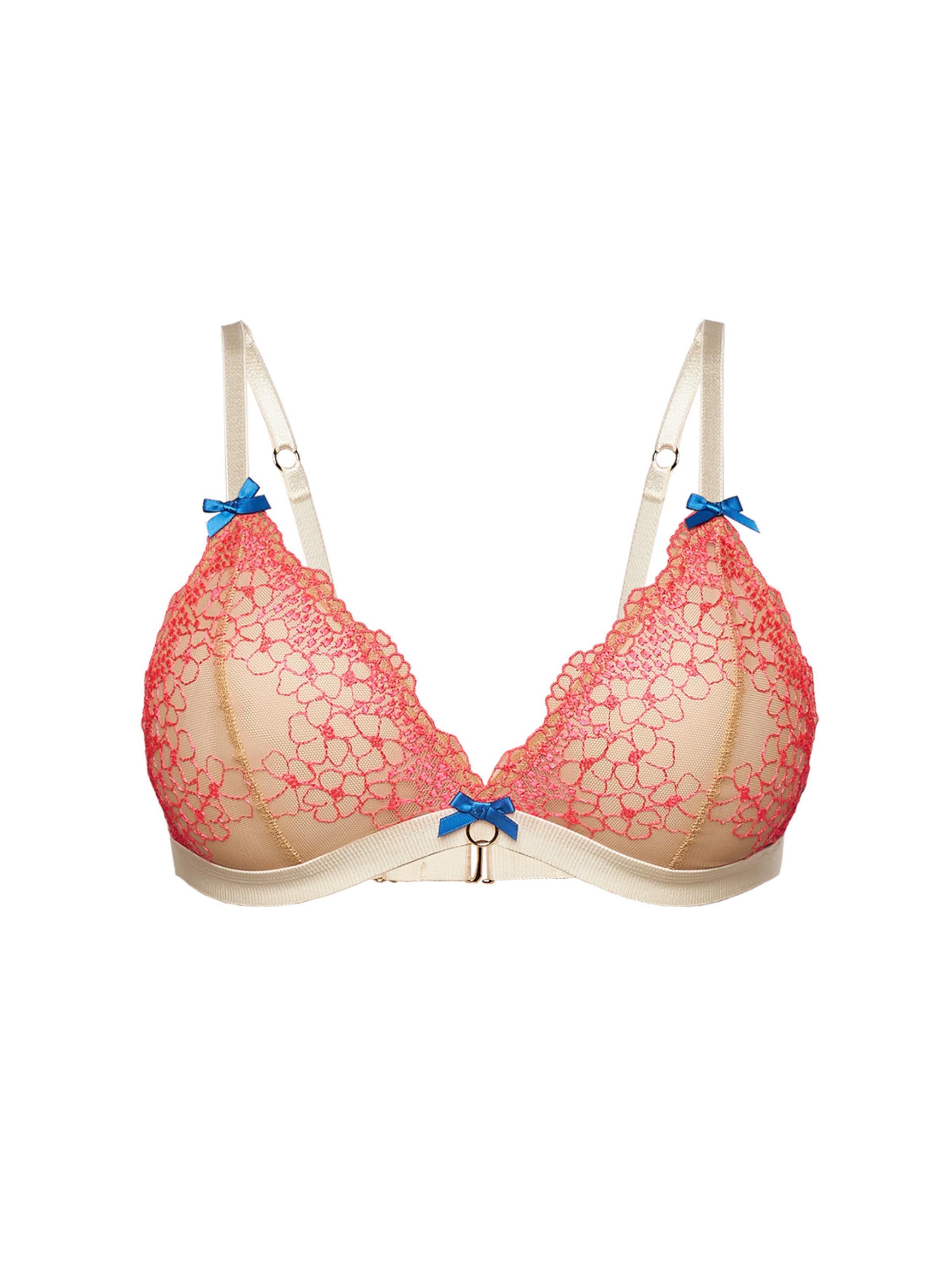 Triangle Soutien-gorge 'Triangle soft lace' La Muel Lingerie en rose : devant