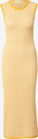 Guido Maria Kretschmer Collection Knitted dress 'Vianne' in Yellow: front