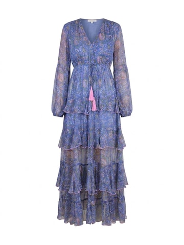 Miss June Dress 'Robe Longue Emilia' in Blue: front