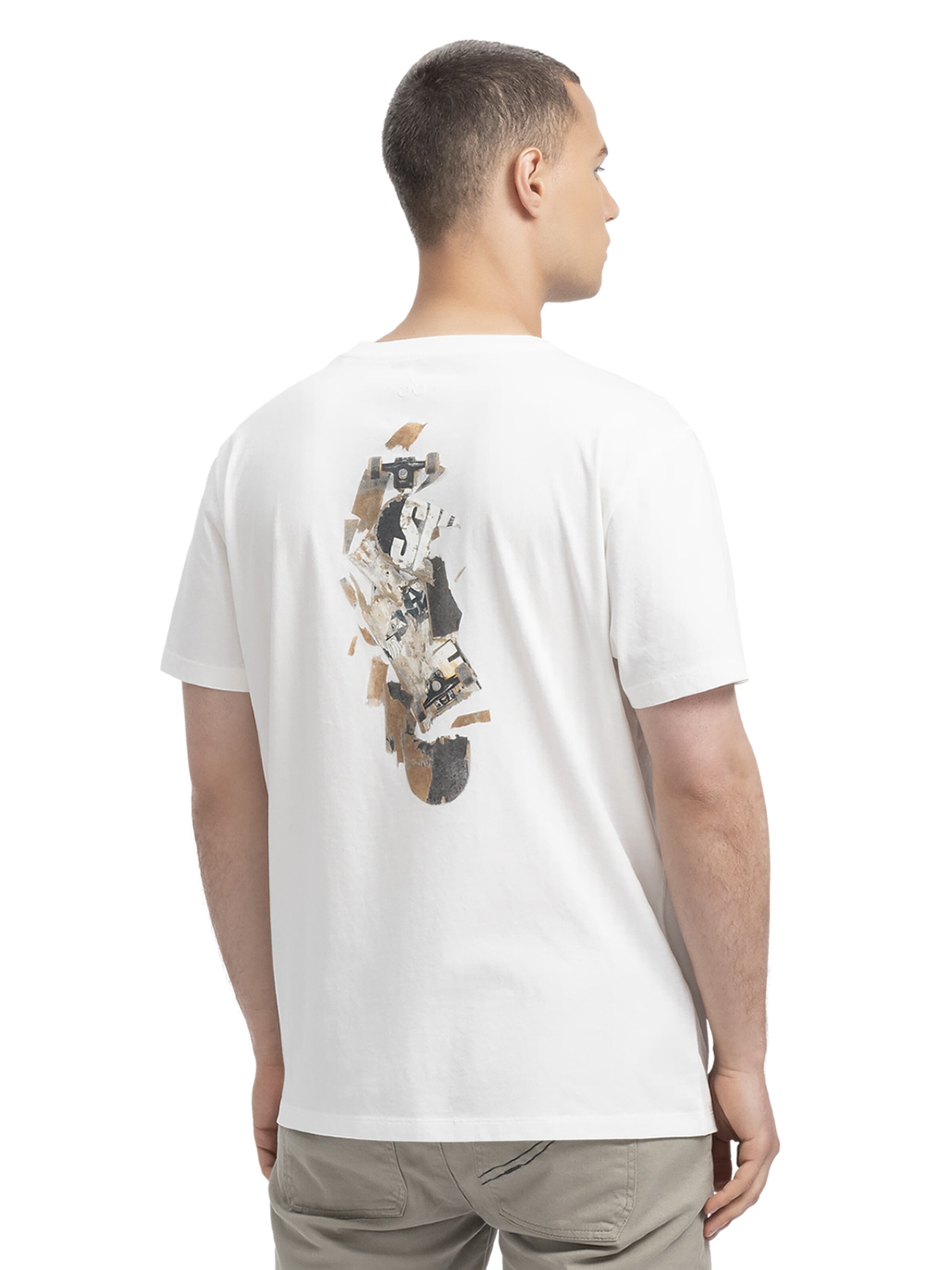 T-Shirt 'Escape Flip' Kaft en blanc : devant