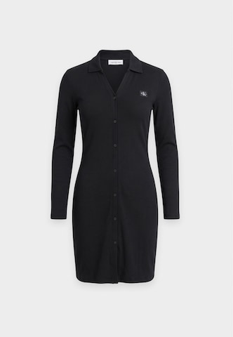 Calvin Klein Jeans Shirt dress in Black: front