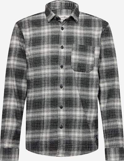 TOM TAILOR DENIM Overhemd in de kleur Zwart / Wit, Productweergave